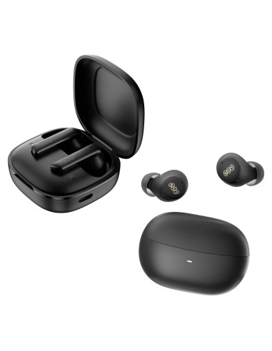 Auriculares Inalámbricos QCY HT05 MeloBuds + HT07 ArcBuds Negro