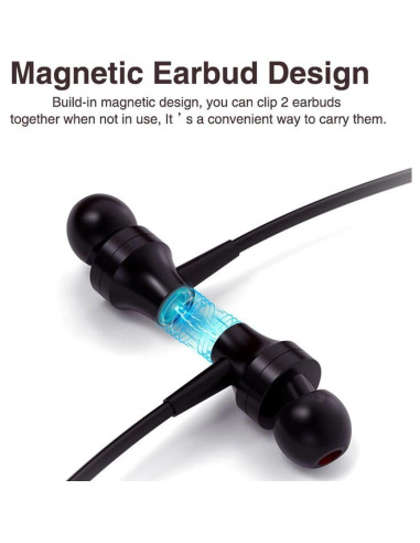 Auriculares Bluetooth JNXIKOU Neckband Inalámbricos 60h Batería