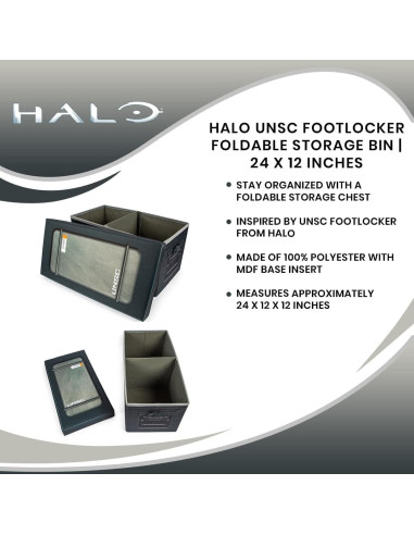 Cofre de Almacenamiento Plegable Ukonic Halo UNSC 61x30.5 cm