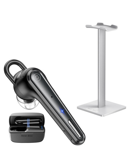 Soporte para Auriculares New Bee + Auricular Bluetooth M52 V5.1