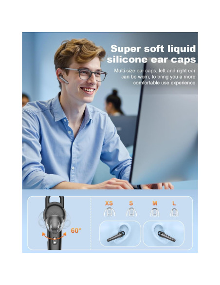 Soporte para Auriculares New Bee + Auricular Bluetooth M52 V5.1