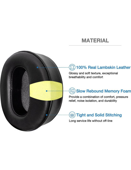 Almohadillas de Oído Voarmaks para Auriculares Audeze LCD