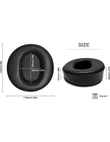 Almohadillas de Oído Voarmaks para Auriculares Audeze LCD