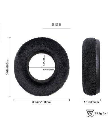 Almohadillas de Velour para Auriculares Grado SR80 SR60 100mm