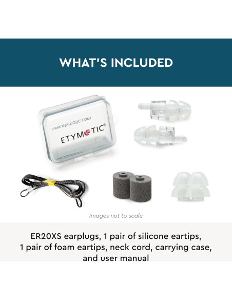 Tapones para oídos Etymotic ER20XS - Protección auditiva 20 dB