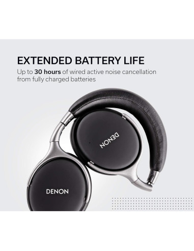 Auriculares Denon AH-GC25NC con cable y cancelación de ruido