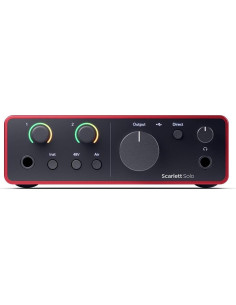 Focusrite Scarlett Solo 4ta Generación Interfaz de Audio USB 2