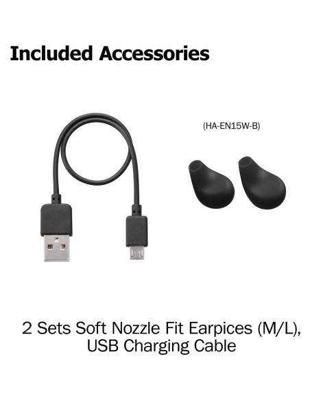 Auriculares Inalámbricos JVC HA-EN15WH Deportivos Bluetooth IPX2