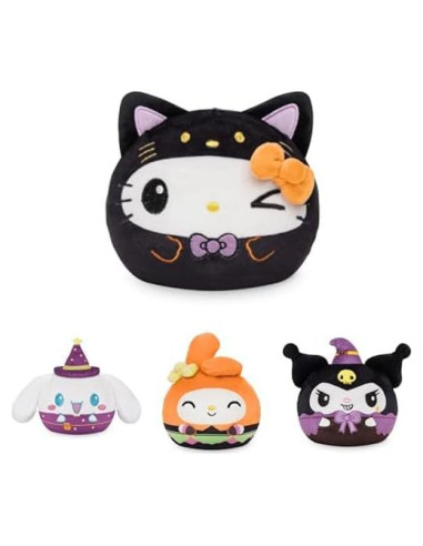 TeeTurtle Peluche Reversible Halloween 10 cm - Hello Kitty y Amigos
