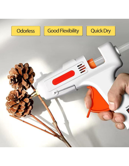Palitos de Pegamento Caliente SHJADE 90 Piezas 10cm 7mm Palitos de Pegamento Caliente SHJADE 90 Piezas 10cm 7mm
