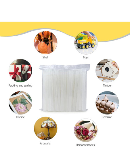 Palitos de Pegamento Caliente SHJADE 90 Piezas 10cm 7mm Palitos de Pegamento Caliente SHJADE 90 Piezas 10cm 7mm