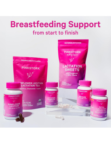 Cápsulas Pink Stork No Flow - Suplemento para dejar de amamantar