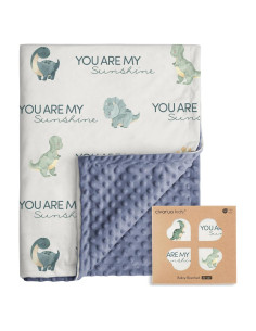 Manta para Bebés Civarua Kids Dinosaurios 76x102 cm Suave