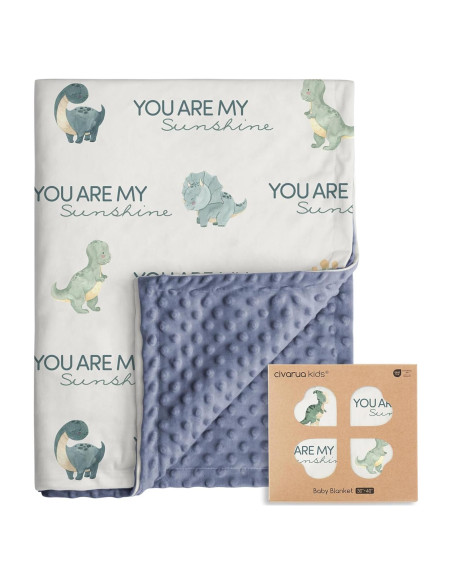 Manta para Bebés Civarua Kids Dinosaurios 76x102 cm Suave Manta para Bebés Civarua Kids Dinosaurios 76x102 cm Suave