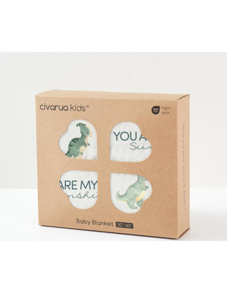 Manta para Bebés Civarua Kids Dinosaurios 76x102 cm Suave Manta para Bebés Civarua Kids Dinosaurios 76x102 cm Suave