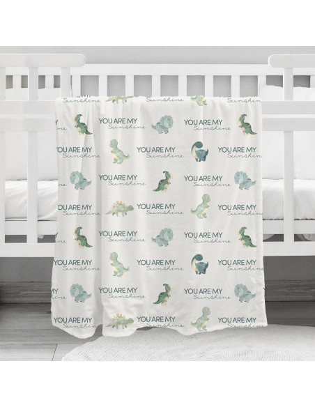 Manta para Bebés Civarua Kids Dinosaurios 76x102 cm Suave Manta para Bebés Civarua Kids Dinosaurios 76x102 cm Suave