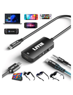 Adaptador USB C a HDMI LIVIN 4K 60Hz con Audio y PD 100W