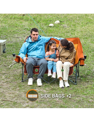 Silla de Camping Plegable Timber Ridge TR-FC-97821-OR Naranja