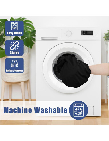 Mantel Rectangular Elástico Moosfor 182.9x76.2cm Negro