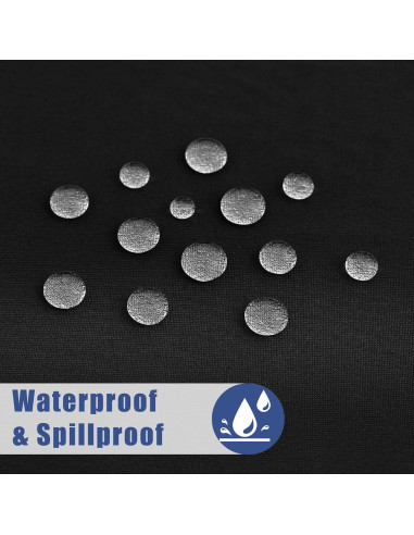 Mantel Rectangular Elástico Moosfor 182.9x76.2cm Negro