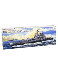 Modelo de Barco de Guerra Trumpeter USS Washington BB56 1/700