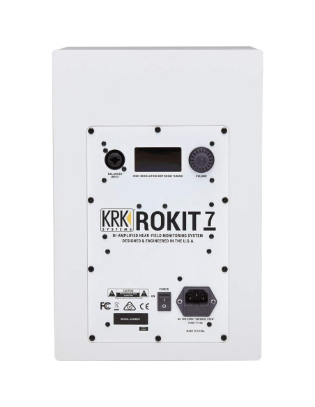 Monitor de Estudio KRK RP7 G4 Bi-Amplificado 7" Ruido Blanco