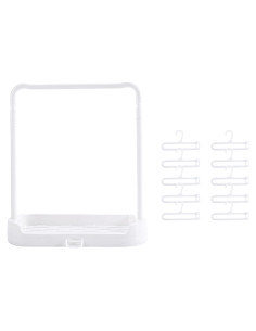 Soporte de exhibición miniatura Iteporein con 10 ganchos - Blanco