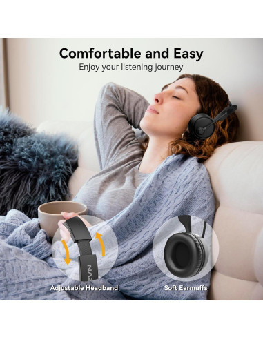 Auriculares Bluetooth LEVN CT003 con Micrófono y Cancelación de Ruido