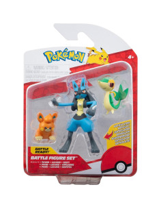 Paquete de Figuras de Batalla Pokémon 3 - Snivy, Pawmi y Lucario 2