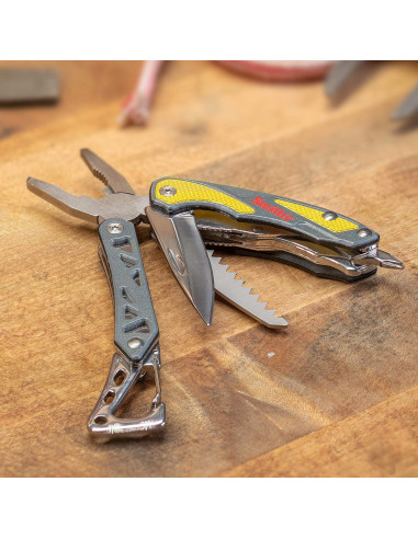 Multi-Tool Smith's 7-en-1 Gris con Cuchillo y Alicates