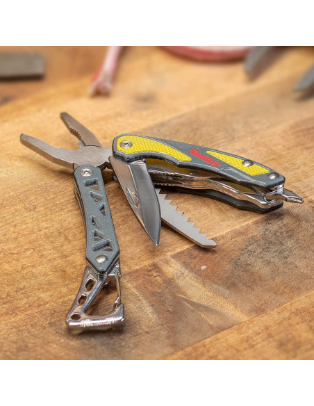 Multi-Tool Smith's 7-en-1 Gris con Cuchillo y Alicates