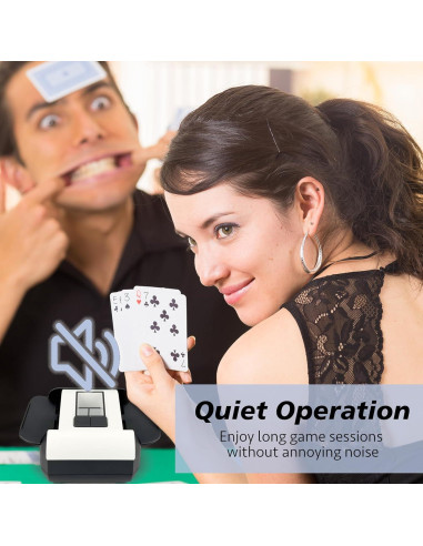 Barajador Automático de Cartas Dealtron X1D-2506 Recargable Negro