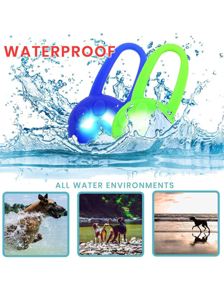 Collar LED para perros Avando, luces de seguridad 3 pcs