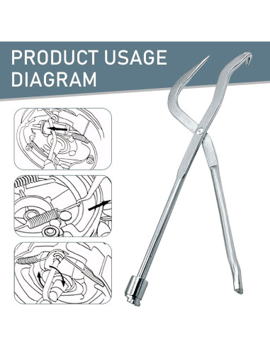 Alicates de Resorte de Freno Gunroil OILTHQ2080SI, Acero Carbono