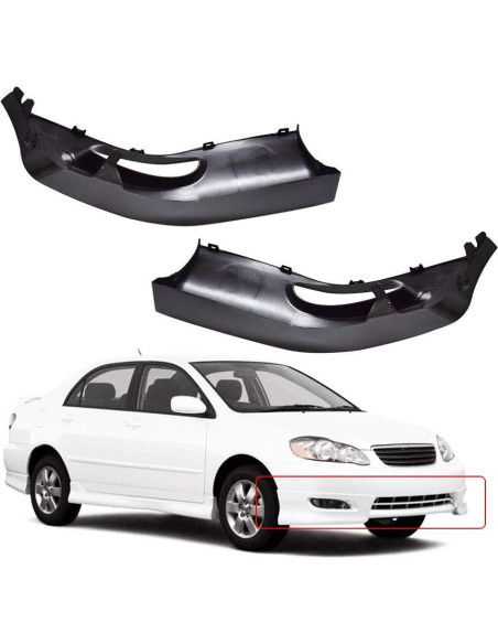 Labwork Spoiler Frontal para Toyota Corolla 2005-2008 - Negro Mate
