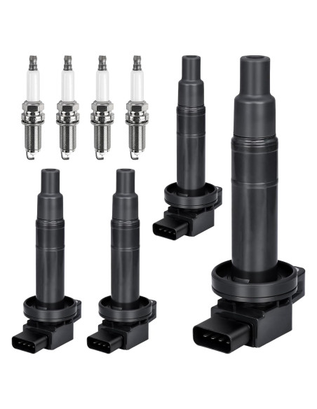 4 Bobinas de Encendido y Bujías GYbenzi UF316 para Toyota