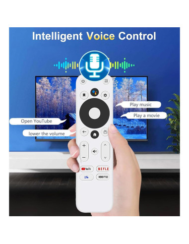 Control Remoto de Voz AieSHOP para Onn TV 4K UHD con Acceso Rápido
