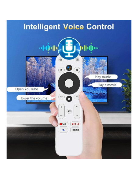 Control Remoto de Voz AieSHOP para Onn TV 4K UHD con Acceso Rápido