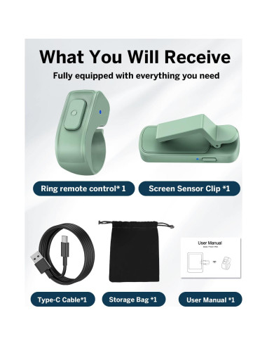 Control Remoto Pasador de Páginas DATAFY FYQ-K1 Verde