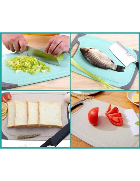 Juego de 3 Tablas de Cortar Antideslizantes FLYINGSEA Juego de 3 Tablas de Cortar Antideslizantes FLYINGSEA