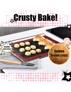 Alfombrilla de Hornear de Silicona KitchenRaku 30x40cm Antiadherente 2