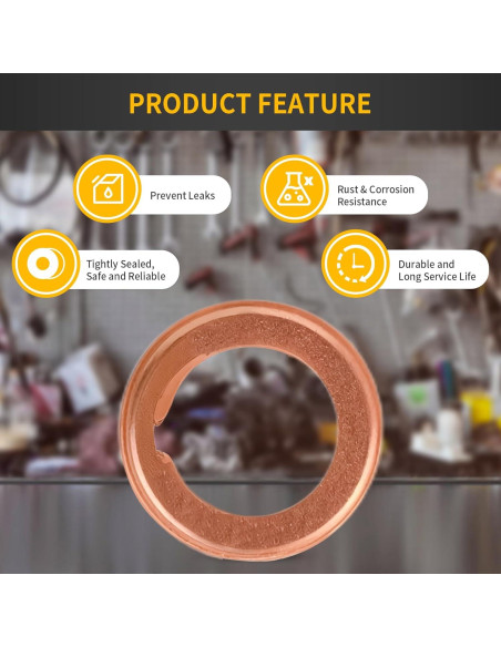 20 PCS Junta Drenaje Aceite Aluminio Luxlead Compatible Nissan