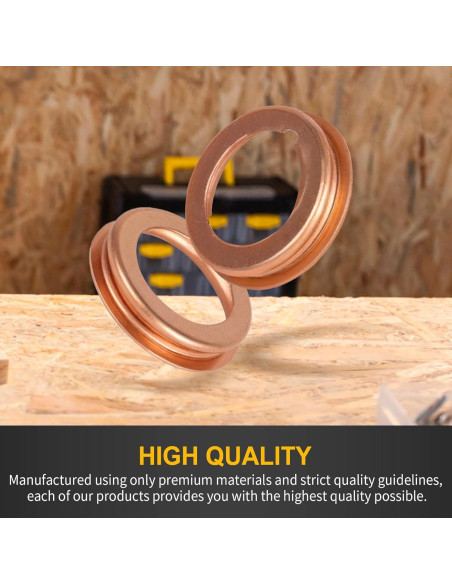 20 PCS Junta Drenaje Aceite Aluminio Luxlead Compatible Nissan