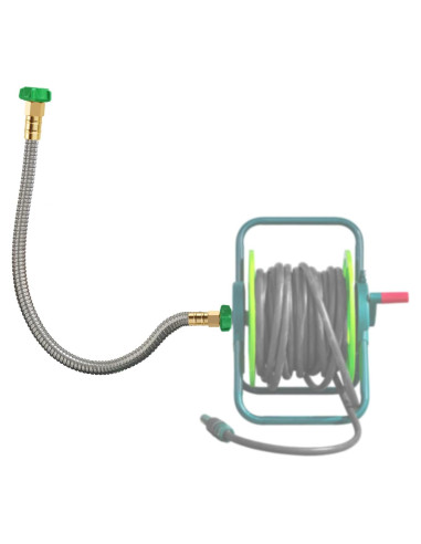 Manguera de Jardín 61cm PJT Acero Inoxidable Hembra a Hembra