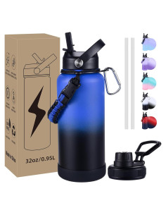 Botella de Agua Aislada CoolSub 32 oz Acero Inoxidable Doble Pared