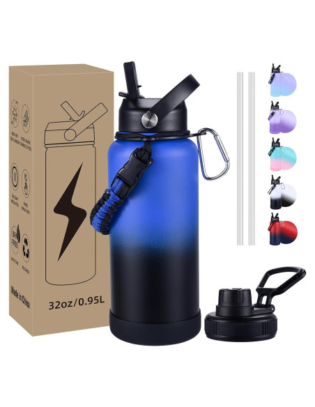 Botella de Agua Aislada CoolSub 32 oz Acero Inoxidable Doble Pared