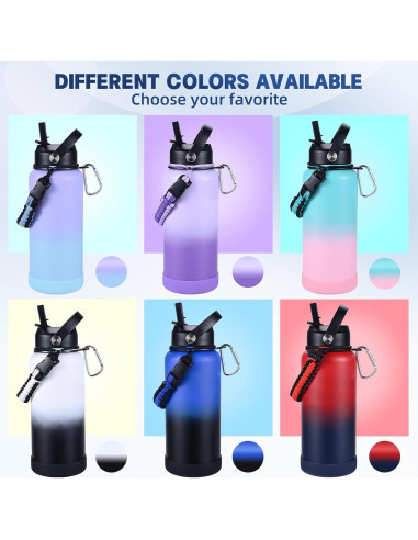 Botella de Agua Aislada CoolSub 32 oz Acero Inoxidable Doble Pared