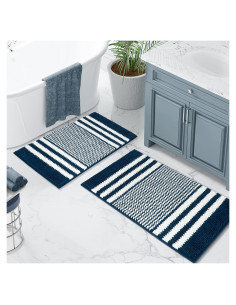 Conjunto de Alfombrillas de Baño Tindbea 2 Piezas Antideslizantes