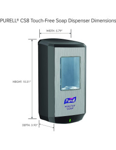 Dispensador Automático de Jabón Purell CS8 Gris 1200ml 2