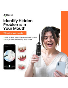 Irrigador Oral Eléctrico C2 con Cámara 350ml Recargable 2